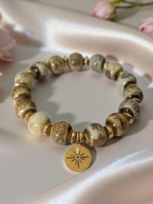 Bracelet talisman Terre de Sienne