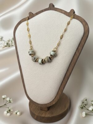 Collier talisman Terre de Sienne