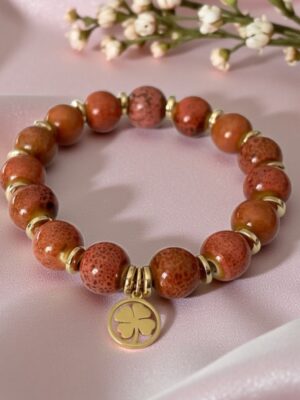 Bracelet talisman Terre Ambrée